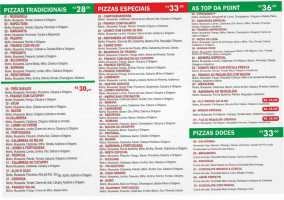 Point Pizzaria menu