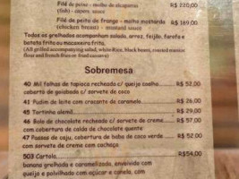 Xica Da Silva menu