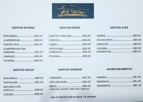 El Toro Espeteria menu