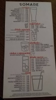 Pizzaria Somare menu