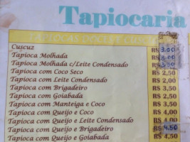 Tapiocaria De Mosqueiro menu