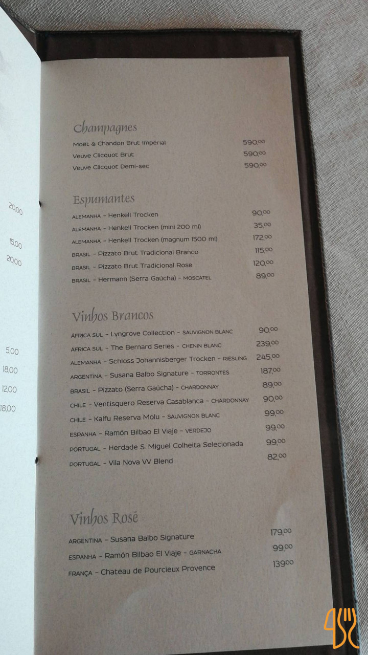 Kraft Wine Carta