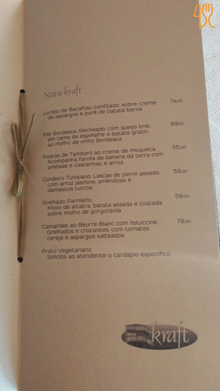 Kraft Wine Carta
