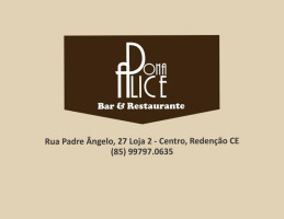 Dona Alice Bar E Restaurante food