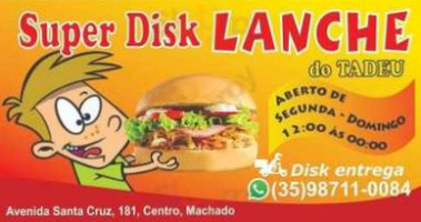 Super Disck Lanches Do Tadeu food