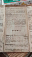 Bossa Nova menu