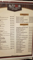 Alforria Premium – Creperia menu