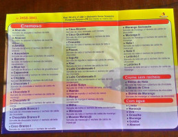 Picolelé menu