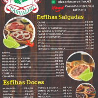 Pizzaria Carvalho menu