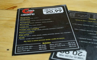 Giga Pizza menu