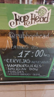 Hop Head Cervejas Artesanais menu
