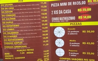 D´mauro Pizzaria Ltda -me menu
