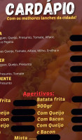 Naza Lanches menu