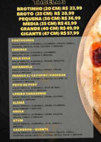 Gula Gula Pizzaria menu