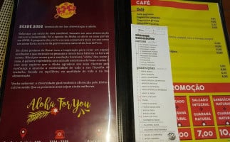 Aloha Sucos menu