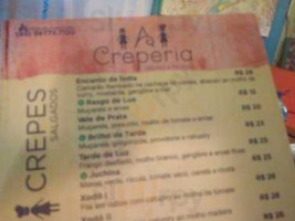 A Creperia menu