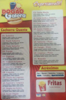 Dogao Da Galera menu