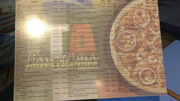 Italianissima Jah Pizzaria menu