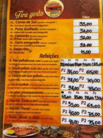 Sarapó menu