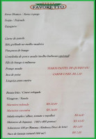 Favoretto menu