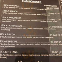 Bola Burguer Hamburgueria menu