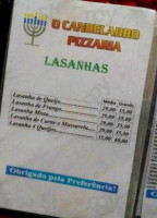 O Candelabro Pizzaria menu