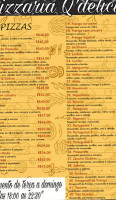 Pizzaria Q. Delícia menu