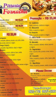 Pizzaria Fornalha menu