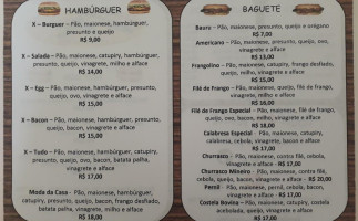 Zr Lanches menu