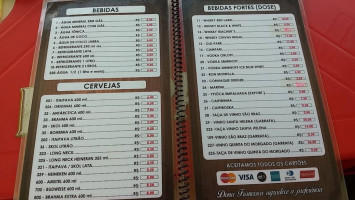 Kisabor Dona Francisca menu