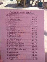 Corais Dos Milagres Restaurante E Praia Bar menu