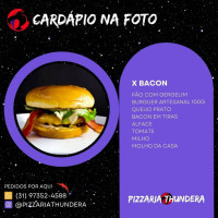 Thundera Pizza Burguer food