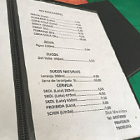 Restaurante Por Do Sol menu