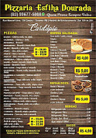 Pizzaria Dourada Tavares Pb menu
