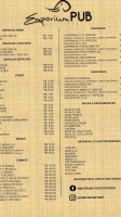 Emporium Pub Restobar menu