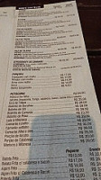 Bar Restaurante Da Telha menu