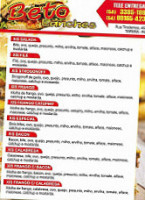 Beto Lanches Tapera menu