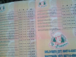 G3pizzaria menu