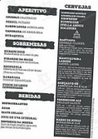 Buracaria menu