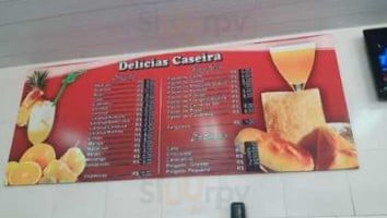 Delicias Caseiras menu
