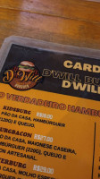 D'will Burguer menu