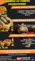Gorilla's Food Delivery food