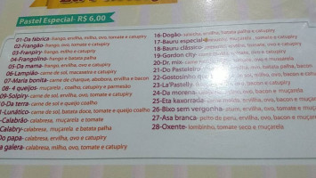 La' Pastelly menu