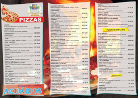 Biritas Pizzaria menu