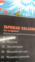 Maria Tapioca menu