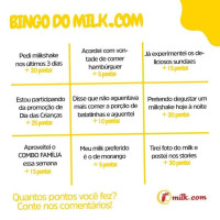 Milk.com menu