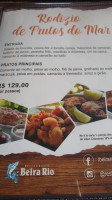 Beira Rio menu