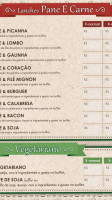 Lanches Da Gringa menu