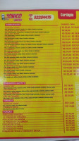 Tonico Lanches menu