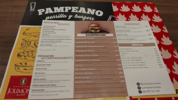Pampeano Parrilla Y Burgers menu